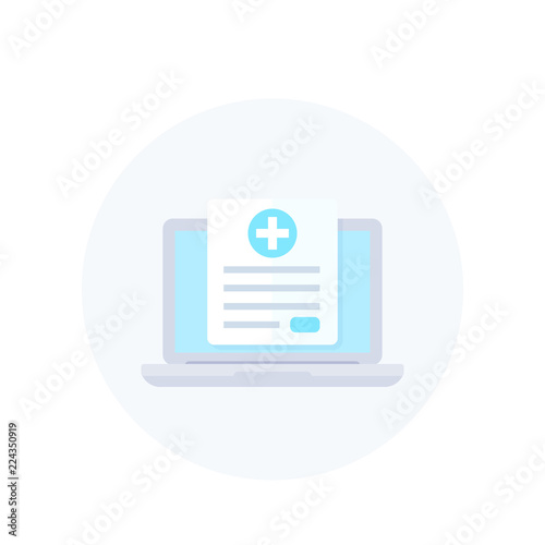 medical history vector icon