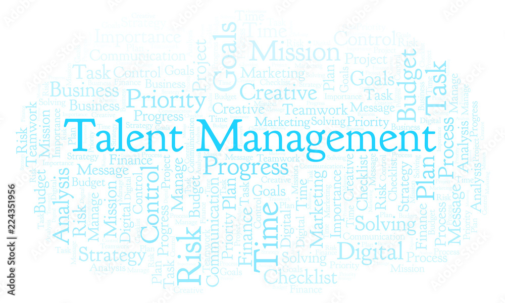 Talent Management word cloud, made with text only. Talent Management word cloud, made with text only.