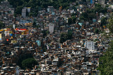 Countless houses in the Rocinha favela in Rio de Janeiro