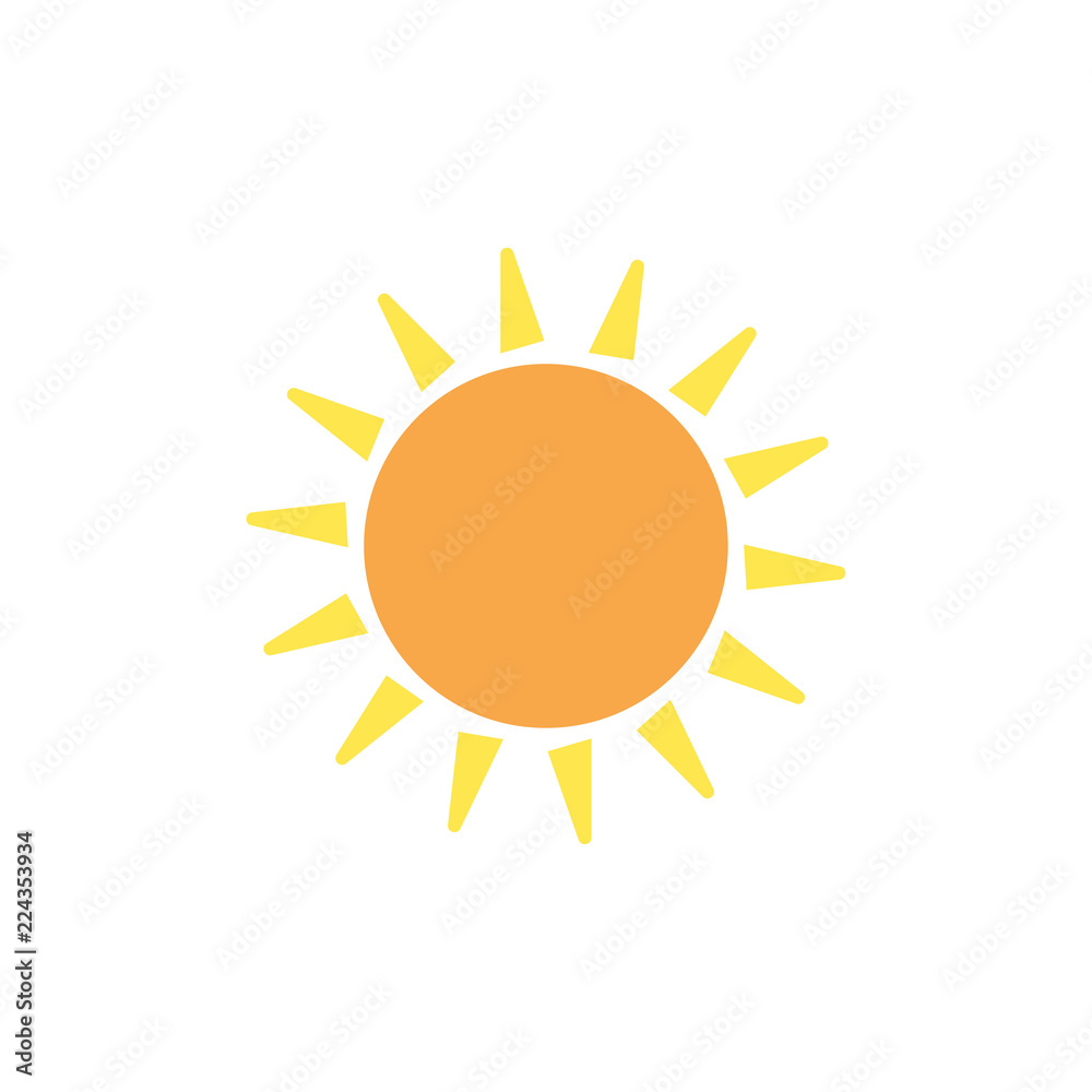 Sun logo icon design template vector Sun logo icon design template vector