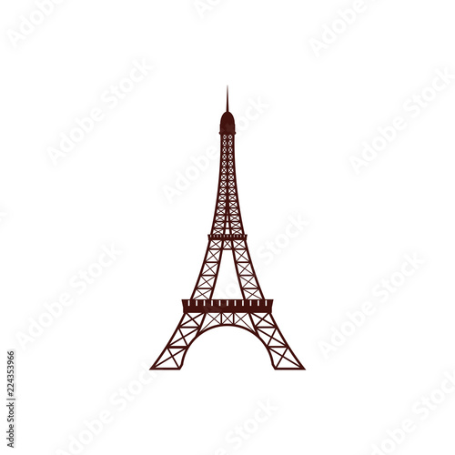 Eiffel Tower  logo design template vector