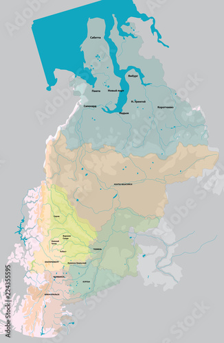 map of Ural Region