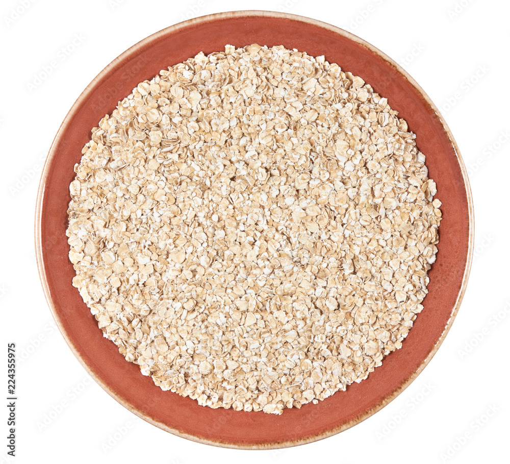 Oat flakes isolated on white Oat flakes isolated on white