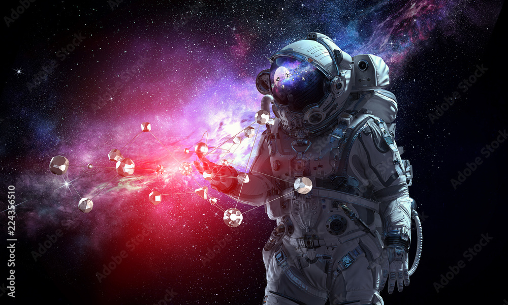 Spaceman and his mission. Mixed media Spaceman and his mission. Mixed media