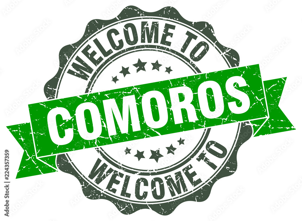 Comoros round ribbon seal Comoros round ribbon seal