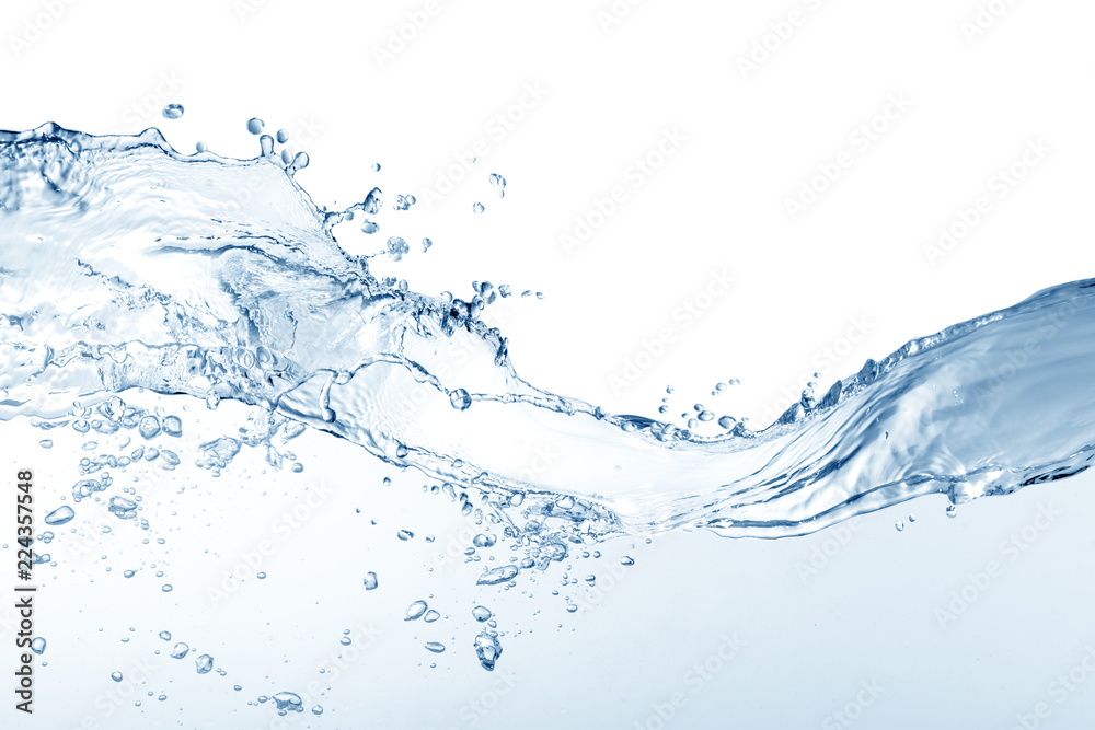 water splash isolated on white background water splash isolated on white background