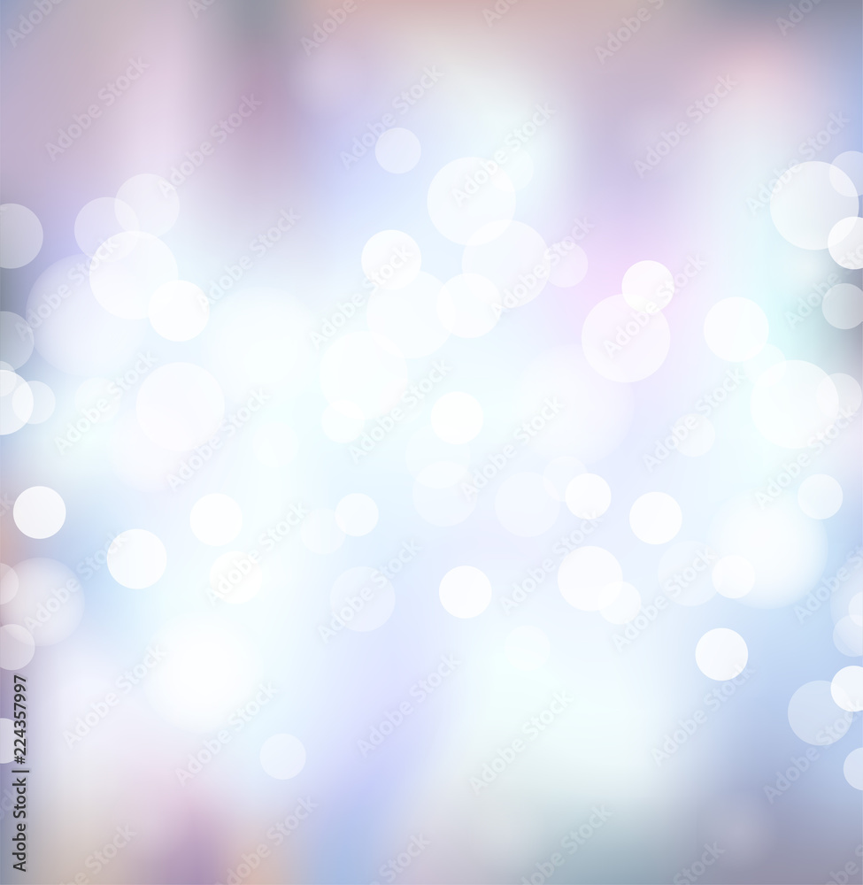 Obraz premium Silver festive lights, vector background.