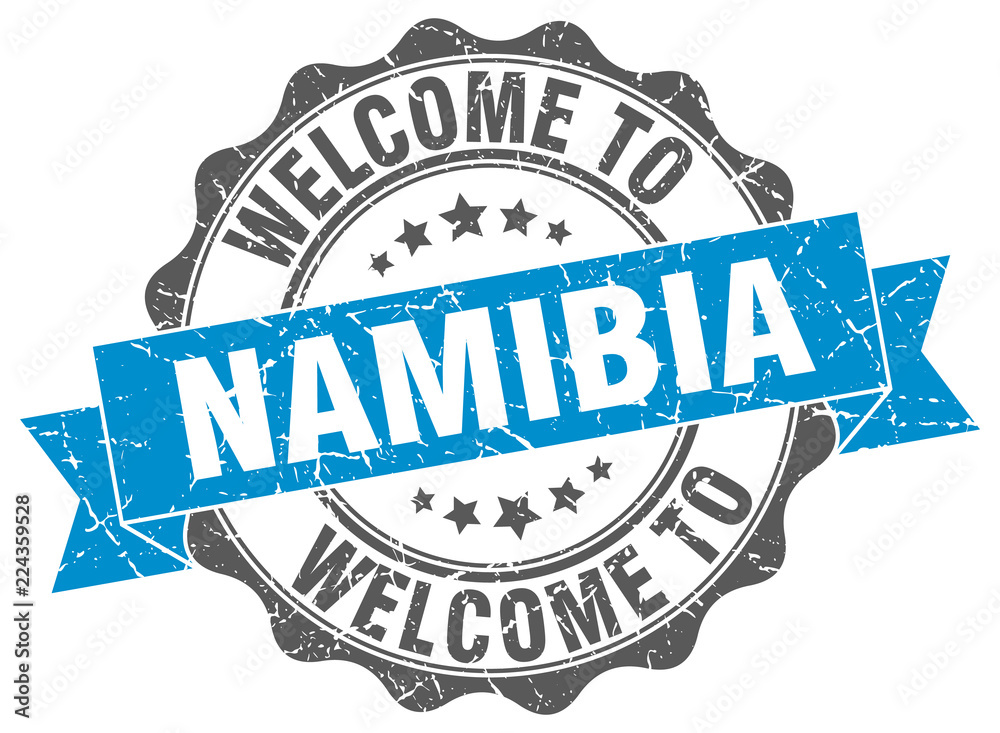 Obraz premium Namibia round ribbon seal