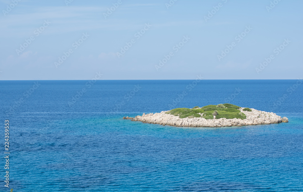 Naklejka premium Tropical small island