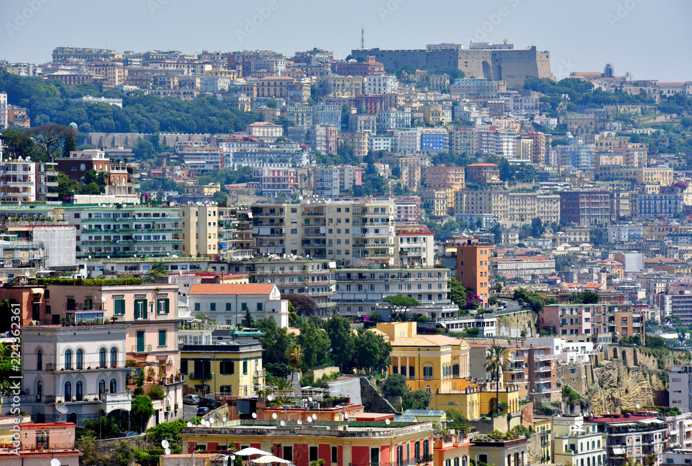 Sights of Italy. The old city of Naples.