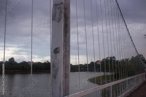 Details of a cable stayed bridge