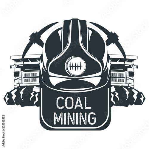 coal mining insignia. vector illustration