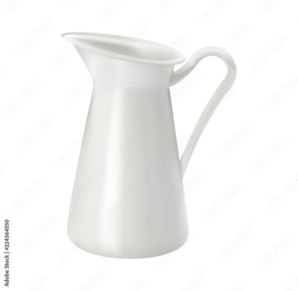 Glass, Ceramic Water Jug - Mock Up Template Isolated on White Background Easy to Edit Glass, Ceramic Water Jug - Mock Up Template Isolated on White Background Easy to Edit