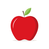 Red Apple Illustration Icon Vector