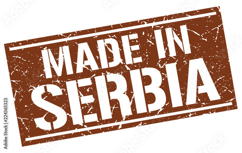 made in Serbia stamp