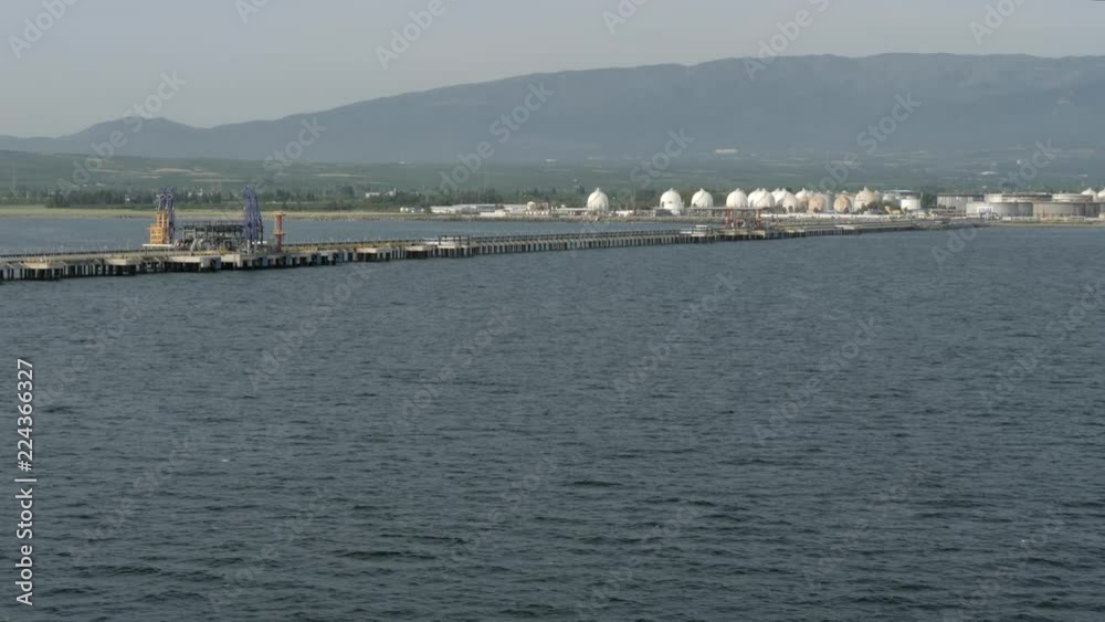 Jetty of petrochemical gas marine terminal Jetty of petrochemical gas marine terminal