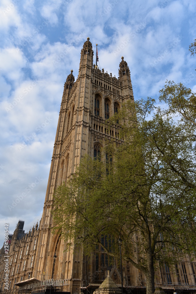 Fototapeta premium ウェストミンスター宮殿のある風景