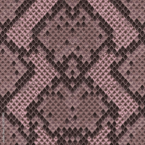 Snake Skin Colorful Animal Pink Seamless Pattern
