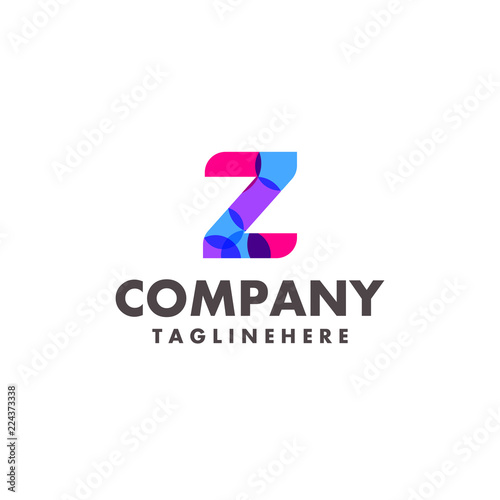 Free Download abstract colorful letter Z logo design for business company with modern neon color - GFXLoad