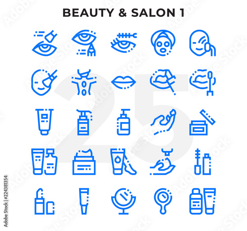 Dashed Outline Icons Pack for UI. Pixel perfect thin line vector icon set for web design and website application.