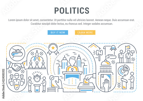 Line Banner of the Politics.