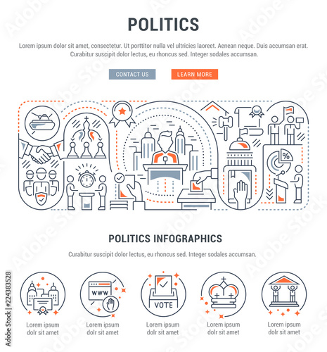 Line Banner of the Politics.