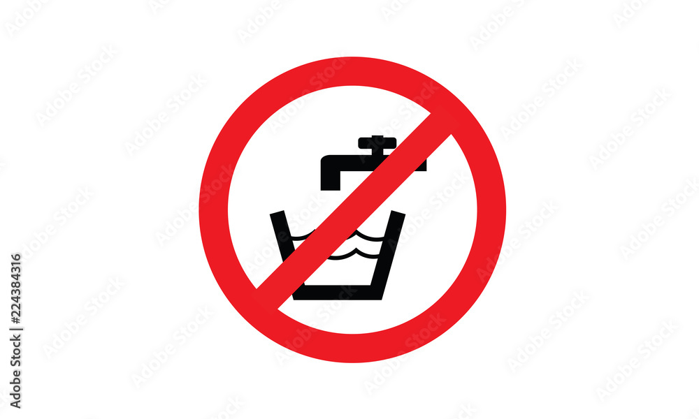 Do not drink no drinking prohibition sign ban symbol icon pictogram