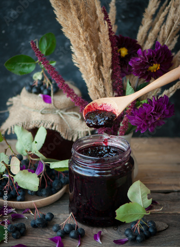 black chokeberry jam