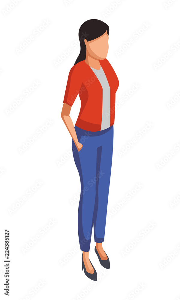 Fototapeta premium Exectuive businesswoman avatar