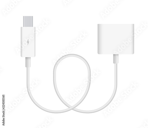 Vector Illustration of Cable