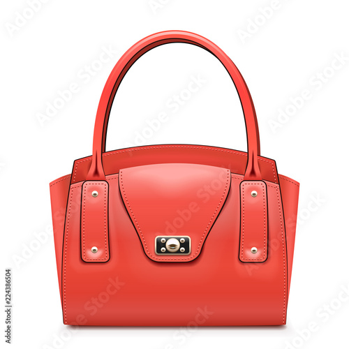 Vector Fashion Red Handbag
