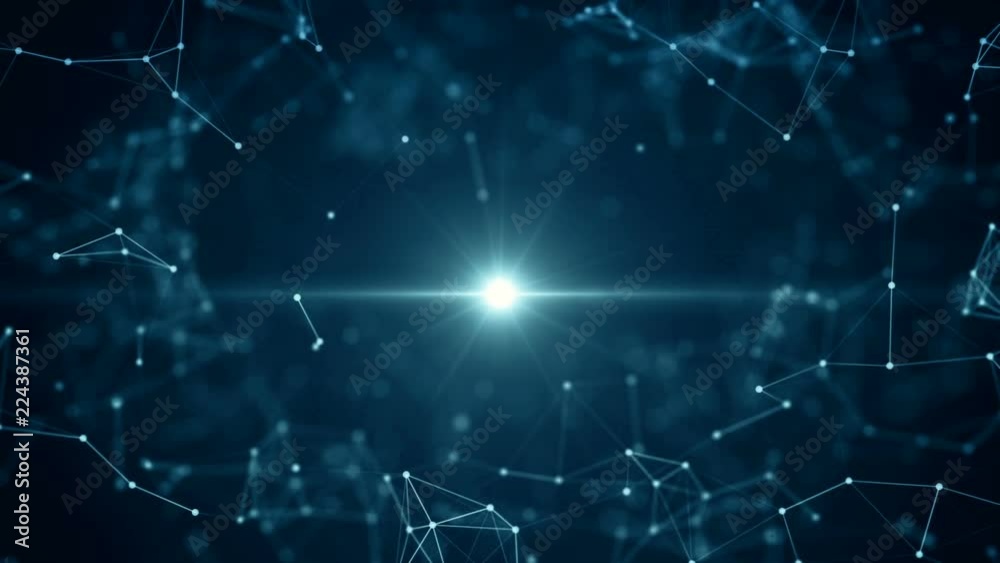 Molecular background abstract animation