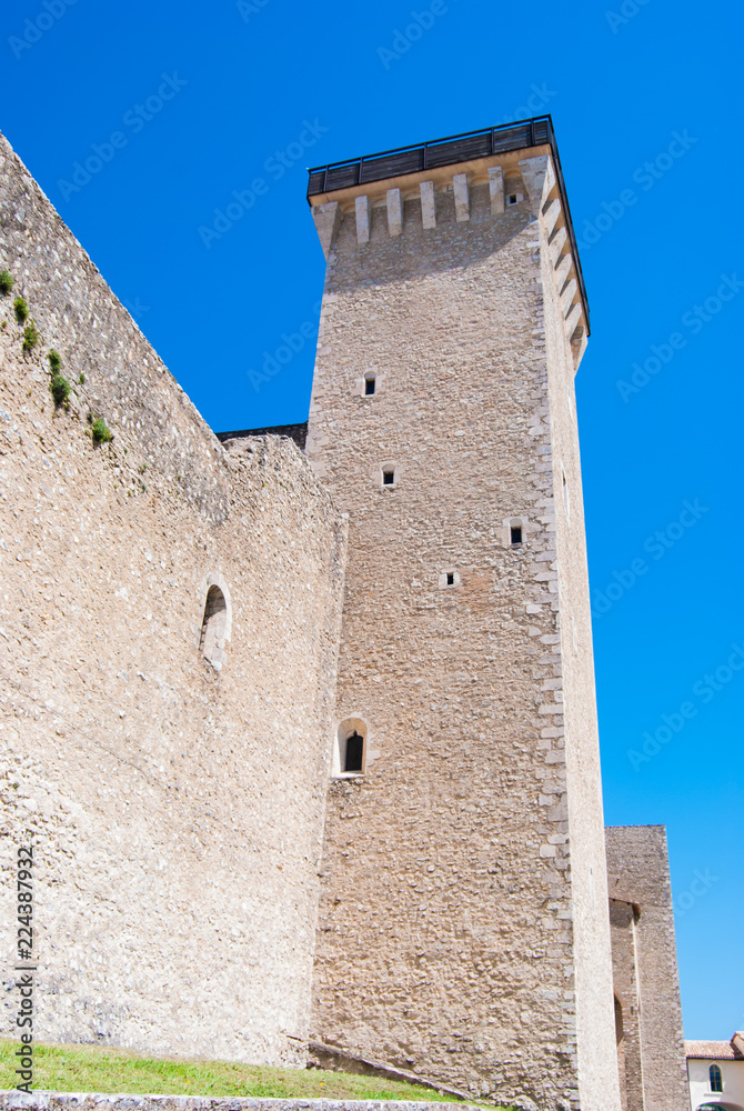 Sighting tower of Albornoziana castle of Spoleto