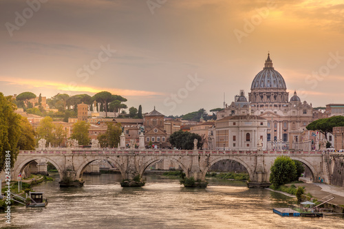 St Peters Basilica and the Angels Bridge