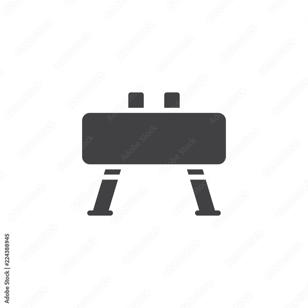 Pommel horse vector icon. filled flat sign for mobile concept and web design. gymnastic apparatus simple solid icon. Symbol, logo illustration. Pixel perfect vector graphics Pommel horse vector icon. filled flat sign for mobile concept and web design. gymnastic apparatus simple solid icon. Symbol, logo illustration. Pixel perfect vector graphics