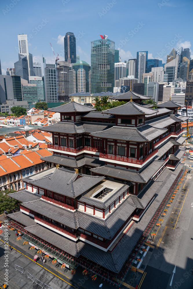 Fototapeta premium Tooth Relic temple in Singapore China town