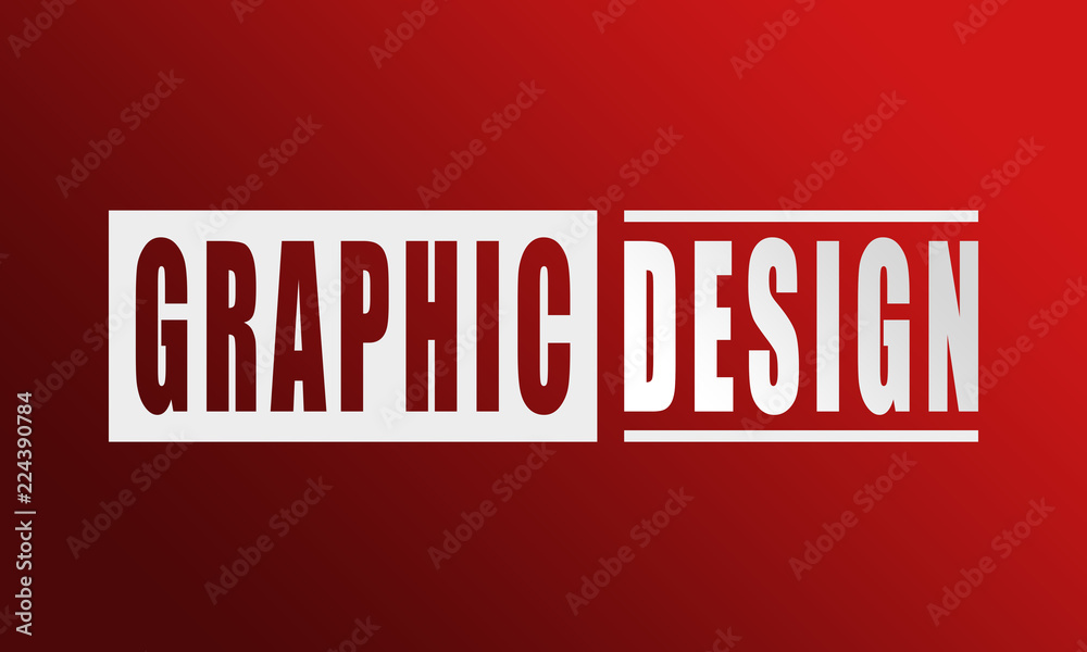 Graphic Design - neat white text written on red background Graphic Design - neat white text written on red background