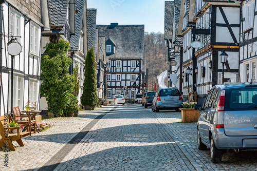 Fachwerkhäuser in der Altstadt von Freudenberg NRW Siegerland