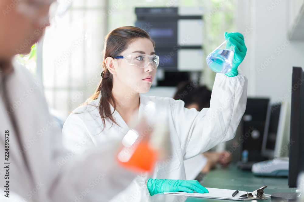 Fototapeta premium people working at laboratory