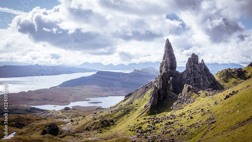 Old Man of Storr rock formation, Isle of Skye, Scotland.