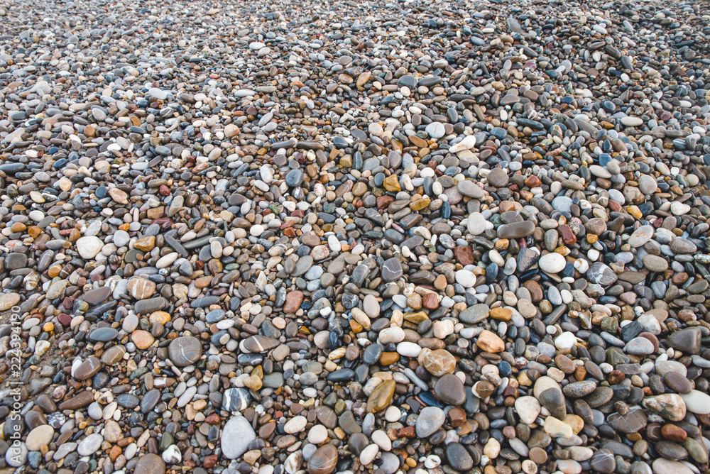Abstract background with pebbles - round sea stones Abstract background with pebbles - round sea stones