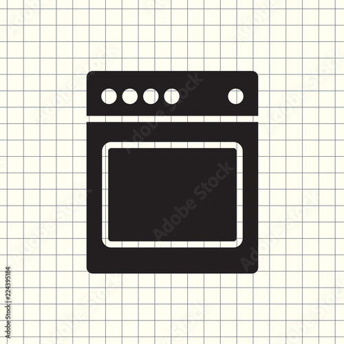 Stove icon vector