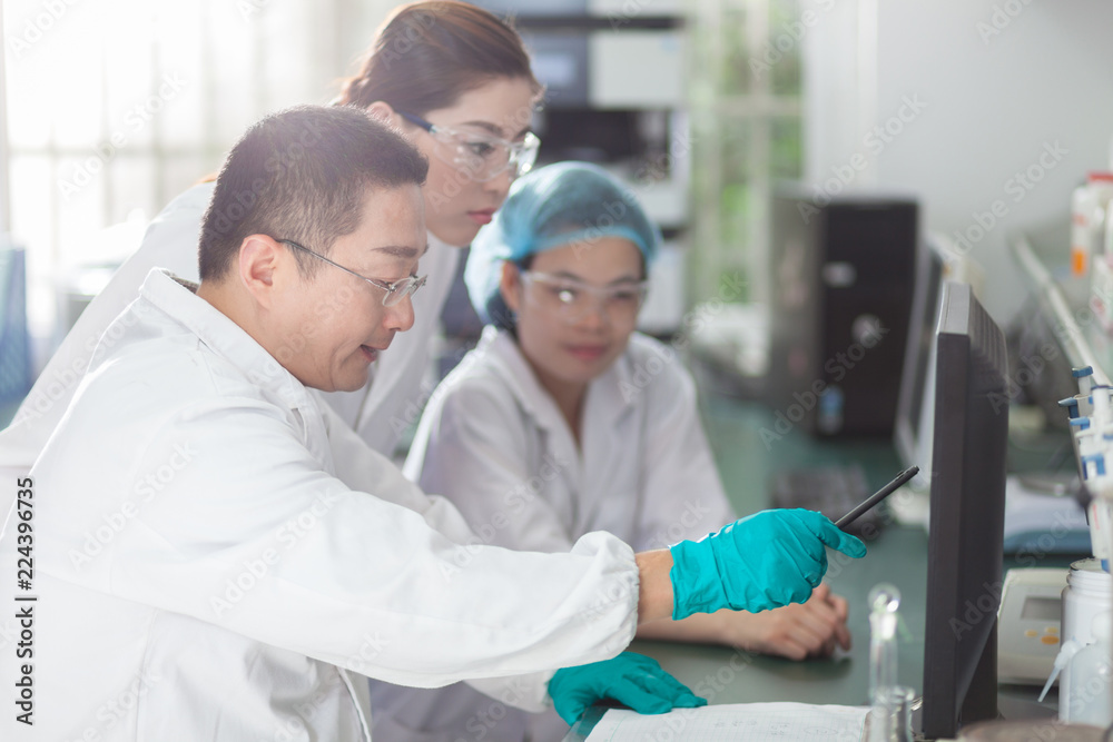people working at laboratory people working at laboratory