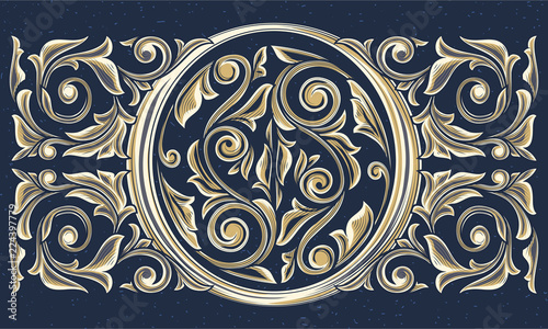 Ornate decorative vintage design