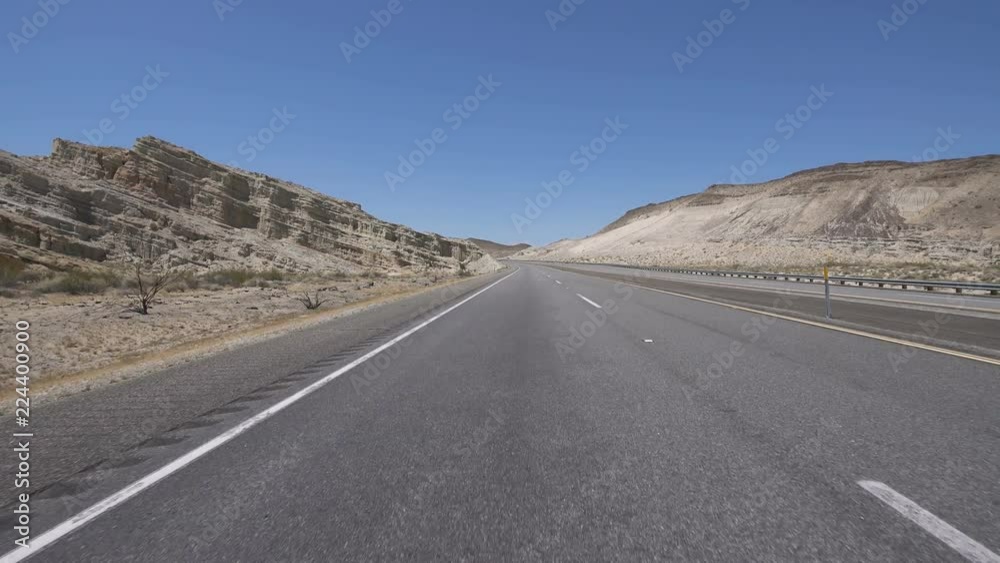 Desert Highway Canyon Driving Template Rear View 01