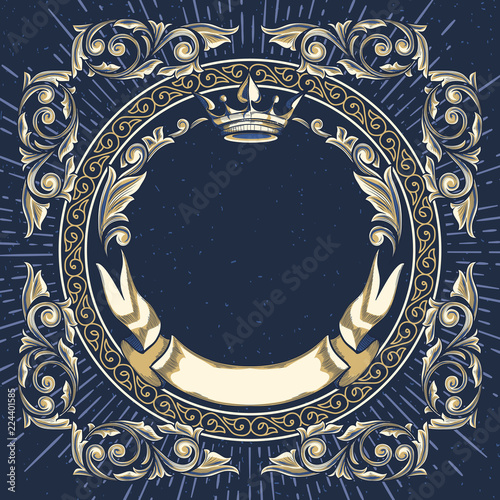 Vintage decorative ornate design