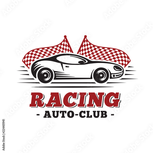 Sport Car. Racing Design Template. Vector And Illustrations.