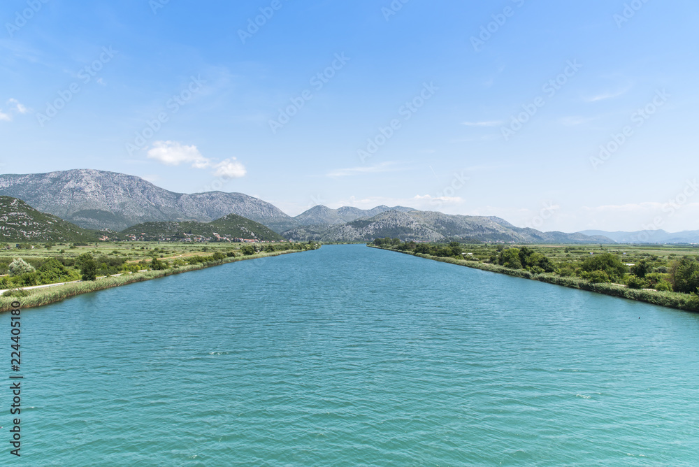 Fototapeta premium Fluß Neretva