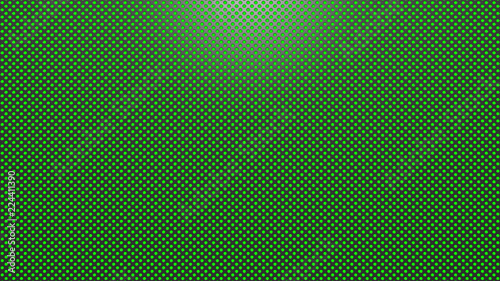 perforated metal gray surface with green background for keying