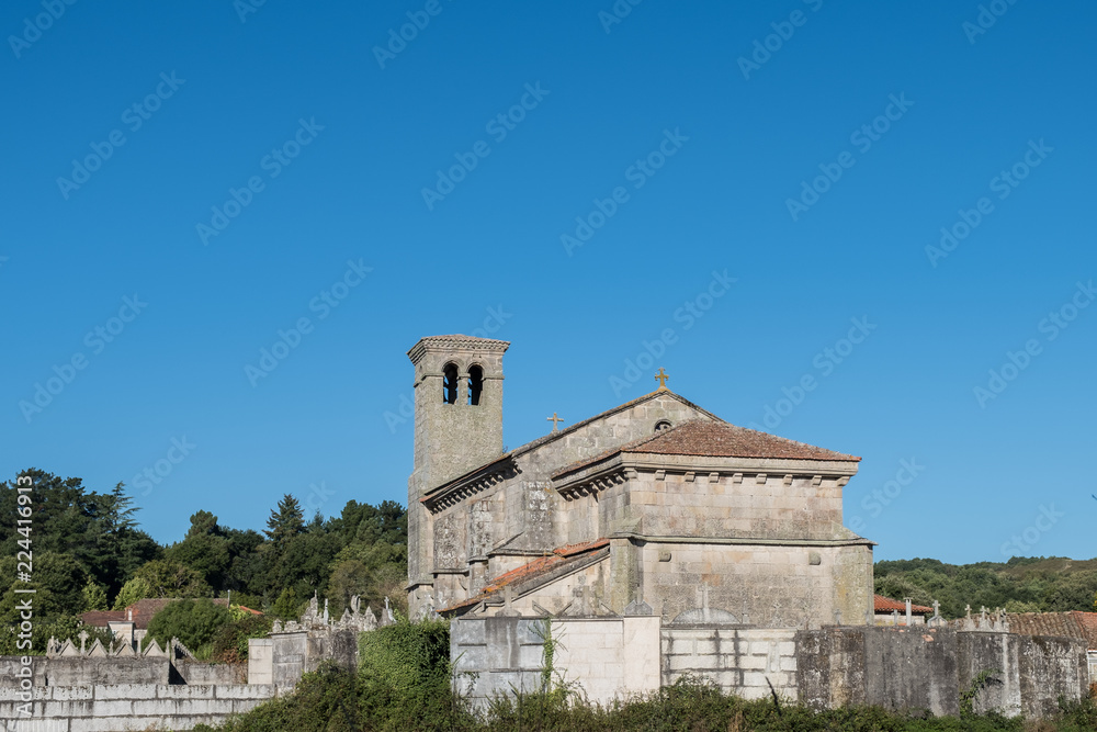 Iglesia de San Estevo de Sandiás. Comarca de A Limia, Ourense. Galicia, España.